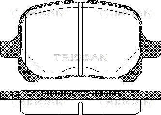 Brake Pad Set, disc brake TRISCAN 811013022