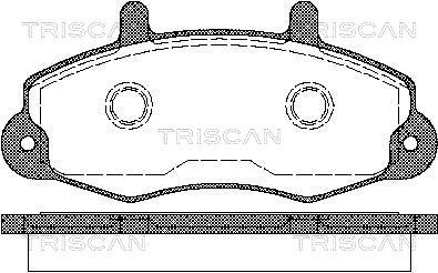 Brake Pad Set, disc brake TRISCAN 811016969