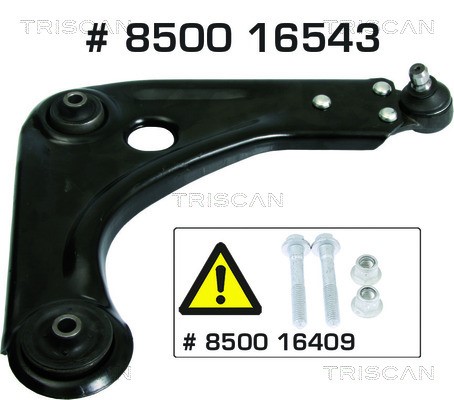 Control/Trailing Arm, wheel suspension TRISCAN 850016543