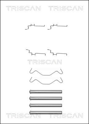 Accessory Kit, disc brake pad TRISCAN 8105131638