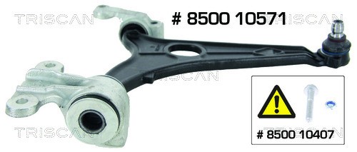 Control/Trailing Arm, wheel suspension TRISCAN 850010571