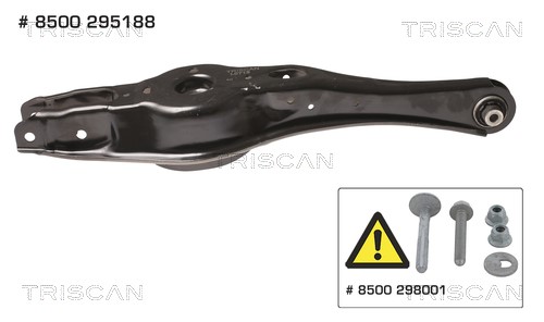 Control/Trailing Arm, wheel suspension TRISCAN 8500295188
