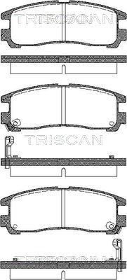 Brake Pad Set, disc brake TRISCAN 811042006