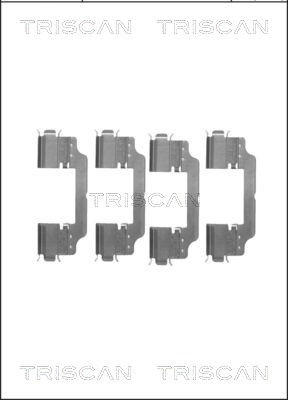 Accessory Kit, disc brake pad TRISCAN 8105101647