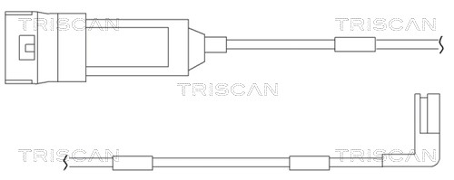 Warning Contact, brake pad wear TRISCAN 811524004