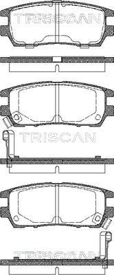 Brake Pad Set, disc brake TRISCAN 811042003