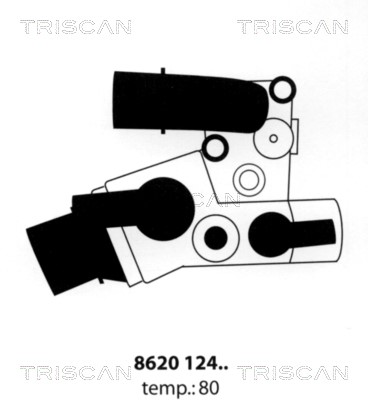 Thermostat, coolant TRISCAN 862012480