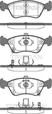 Brake Pad Set, disc brake TRISCAN 811013018