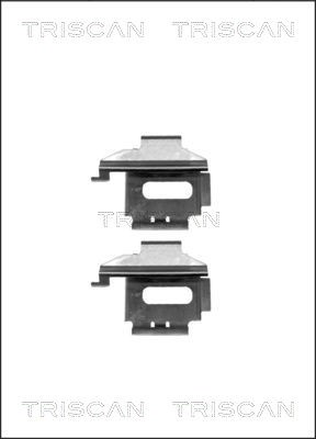 Accessory Kit, disc brake pad TRISCAN 8105101625