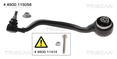 Control/Trailing Arm, wheel suspension TRISCAN 8500115058