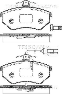 Brake Pad Set, disc brake TRISCAN 811029976