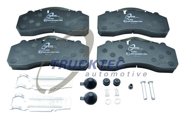 Brake Pad Set, disc brake TRUCKTEC AUTOMOTIVE 0135252