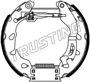 Brake Pad Set, disc brake TRUSTING 6460 2