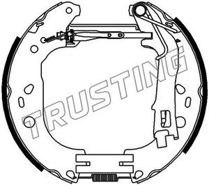 Brake Pad Set, disc brake TRUSTING 6390 2
