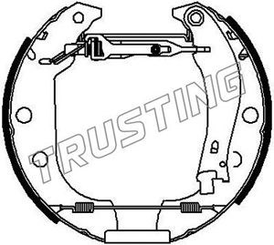 Brake Pad Set, disc brake TRUSTING 6151 2