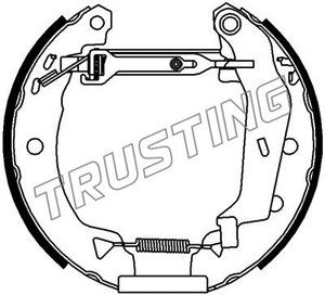 Brake Pad Set, disc brake TRUSTING 6400