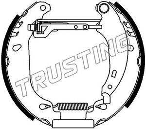 Brake Pad Set, disc brake TRUSTING 6160 2