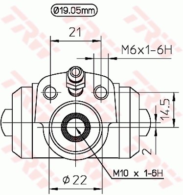 Wheel Brake Cylinder TRW BWD113 2
