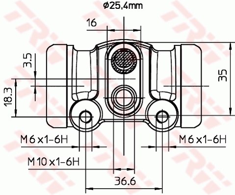 Wheel Brake Cylinder TRW BWL287 2