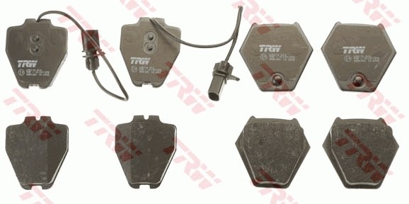 Brake Pad Set, disc brake TRW GDB1381 2