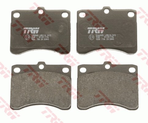 Brake Pad Set, disc brake TRW GDB736 2