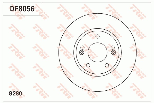 Brake Disc TRW DF8056