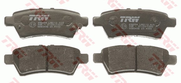 Brake Pad Set, disc brake TRW GDB3405 2