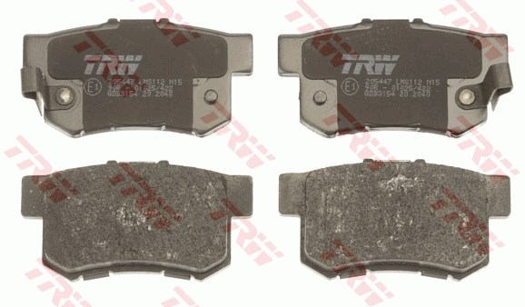 Brake Pad Set, disc brake TRW GDB3154 2