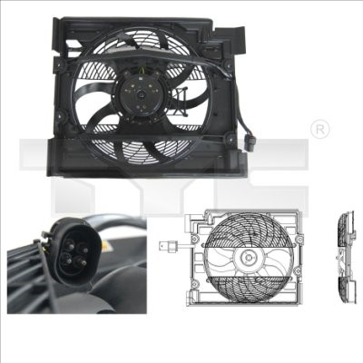 Fan, engine cooling TYC 803-0006