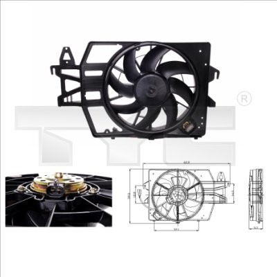 Fan, engine cooling TYC 810-0038