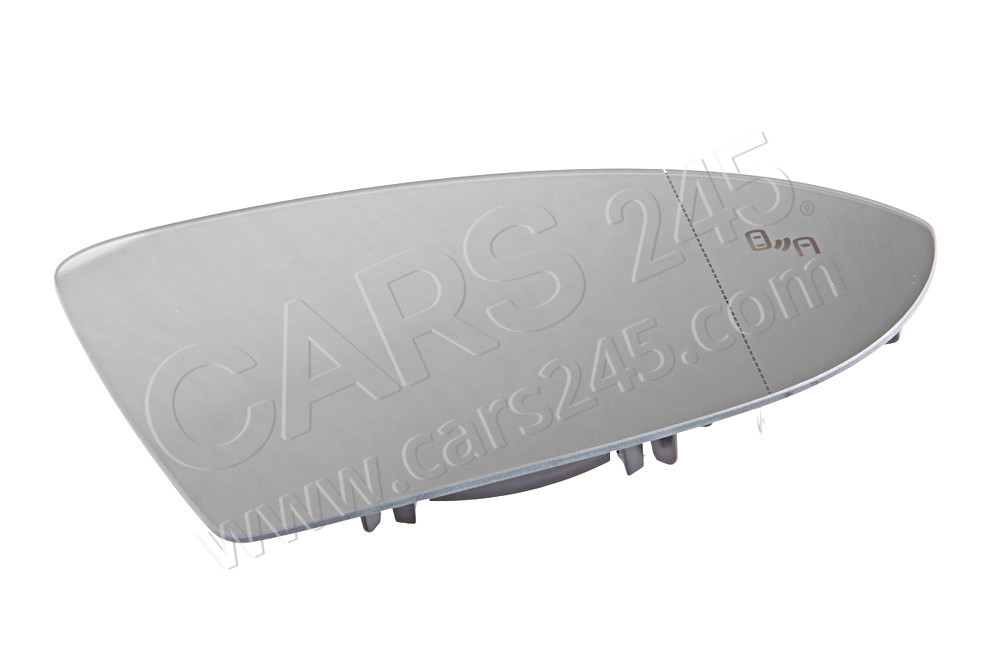 Mirror glass (aspherical- wide angle) with plate right rhd AUDI / VOLKSWAGEN 5G0857522M