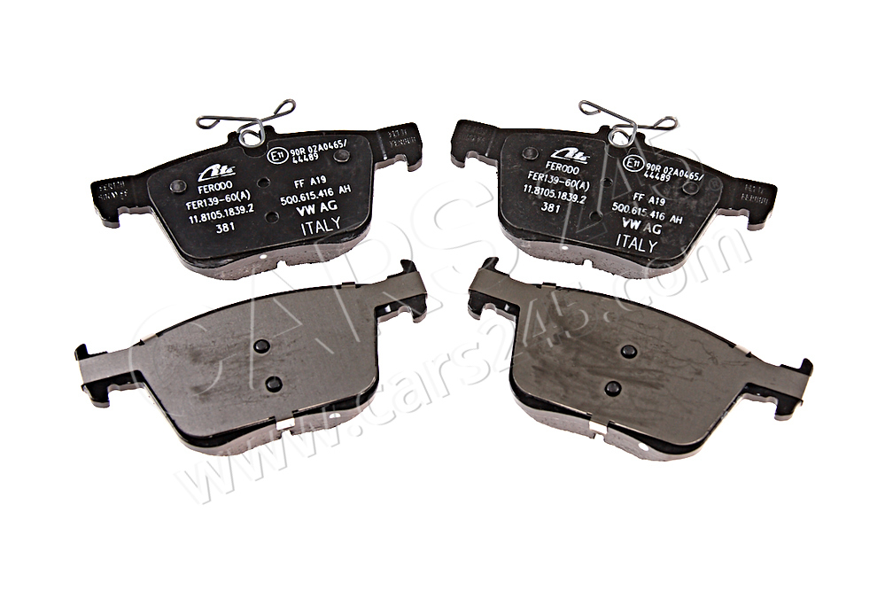 1 set of brake pads for disk brake rear AUDI / VOLKSWAGEN 5G0698451 2