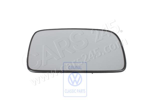 Mirror glass (convex) with carrier plate right lhd, right outer AUDI / VOLKSWAGEN 6N1857522