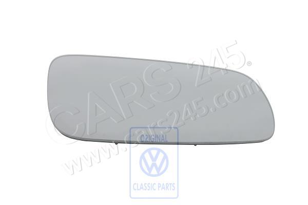 Mirror glass (flat) heated with carrier plate right rhd AUDI / VOLKSWAGEN 3B2857522A