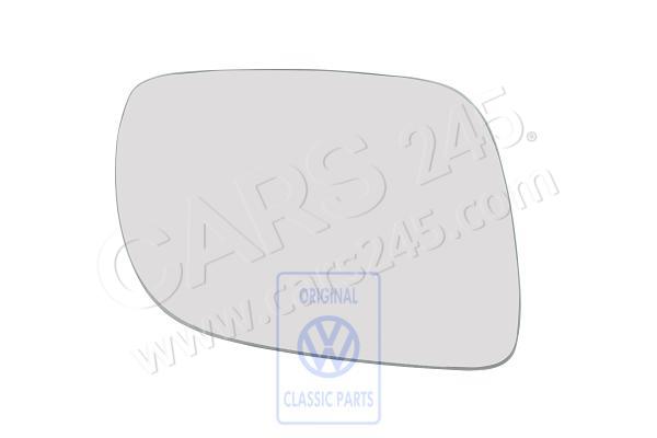 Mirror glass (convex) heated with carrier plate right, right lhd AUDI / VOLKSWAGEN 1J1857522Q