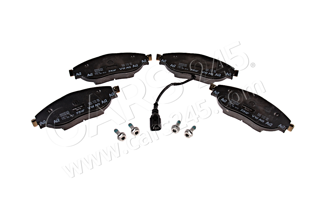 1 set of brake pads for disk brake front AUDI / VOLKSWAGEN 5Q0698151L