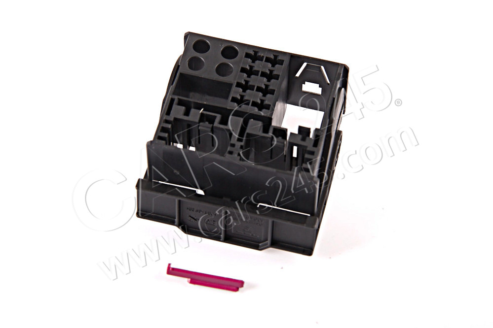 Flat contact housing with additional contact lock and additional connector housing mountings 8 pin SKODA 3B7035444A 2