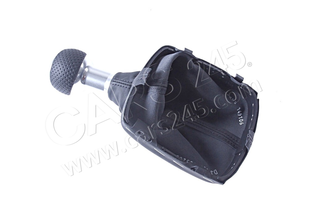 Gearstick knob (alu) with gearstick trim (leather) AUDI / VOLKSWAGEN 8P0863278CHQQX 3