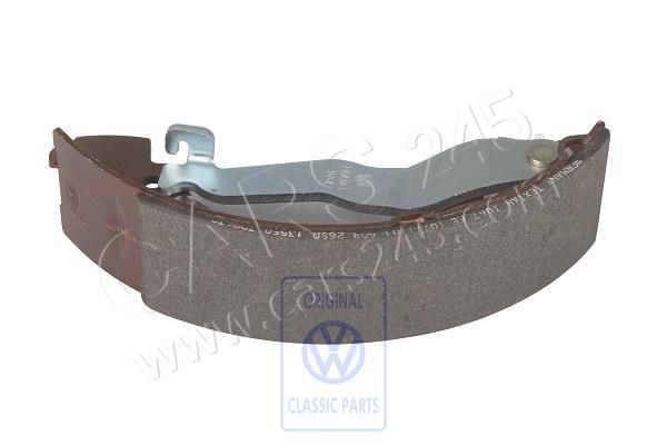 Brake shoe with lining and brake lever left AUDI / VOLKSWAGEN 701609531E