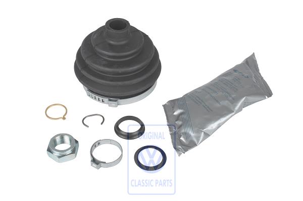 Joint protective boot with assembly items and grease left outer, outer AUDI / VOLKSWAGEN 191498203D