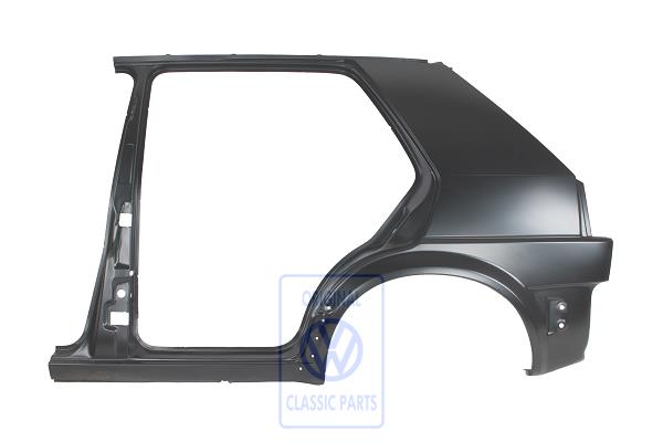 Sectional part - side panel with b-pillar left rear AUDI / VOLKSWAGEN 193809837C