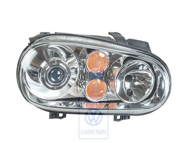 Halogen twin headlights for gas discharge bulb right AUDI / VOLKSWAGEN 1J2941018E