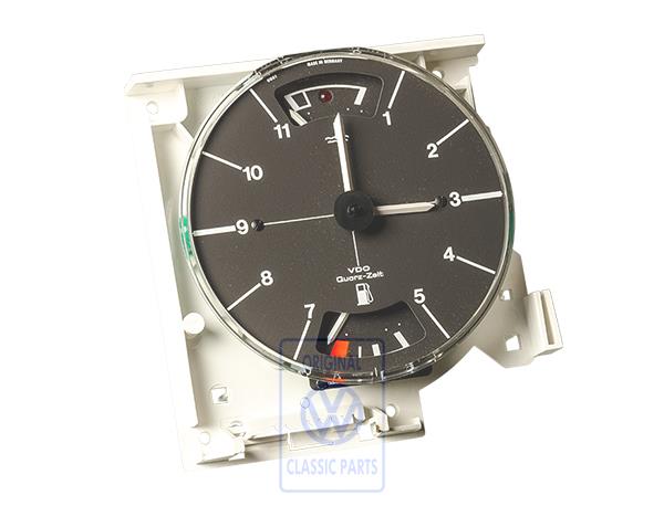 Clock with temperature and fuel gauges lhd AUDI / VOLKSWAGEN 281919201C