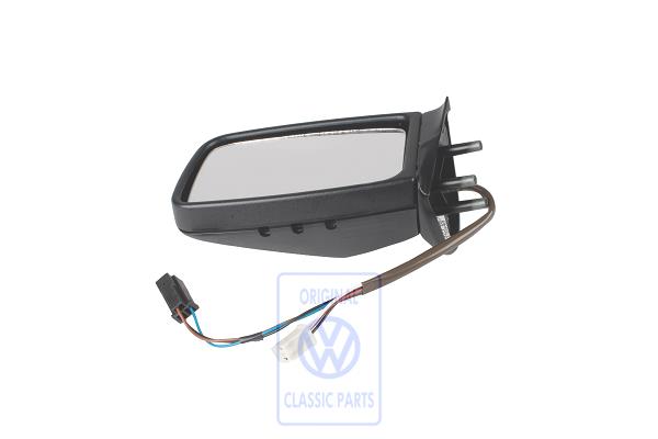 Exterior mirror (flat) (electric adjustment and heated) left outer AUDI / VOLKSWAGEN 323857501A
