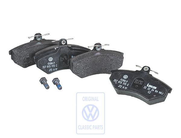 1 set of brake pads for disk brake AUDI / VOLKSWAGEN 357698151B