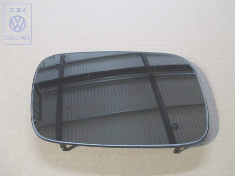 Mirror glass (convex) with carrier plate right, right lhd, right rhd AUDI / VOLKSWAGEN 357857522A