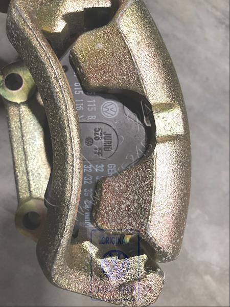1 set brake caliper housing w. brake pads (complete) AUDI / VOLKSWAGEN 357698461DX 4