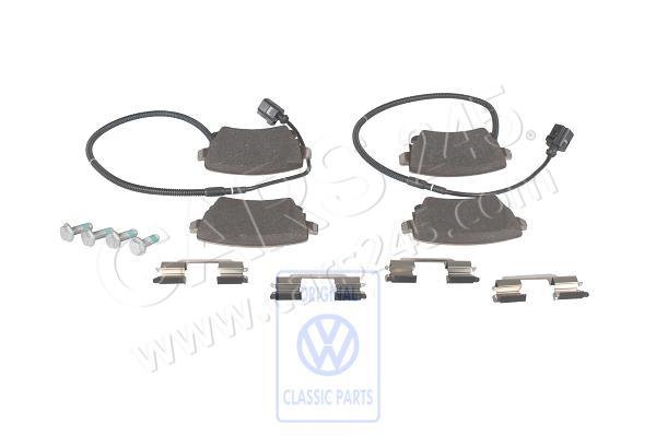 1 set of brake pads for disk brake AUDI / VOLKSWAGEN 3D0698451A