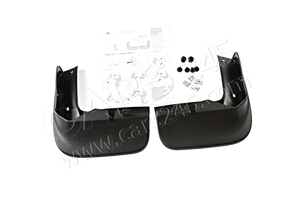 1 set: mud flaps (left and right) front AUDI / VOLKSWAGEN 5C6075111