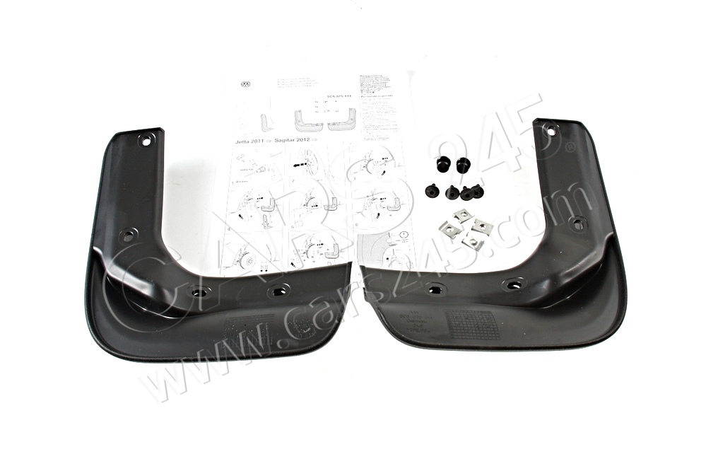 1 set: mud flaps (left and right) front AUDI / VOLKSWAGEN 5C6075111 3